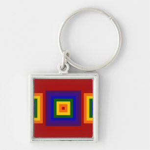 Chaveiro Rainbow Squares