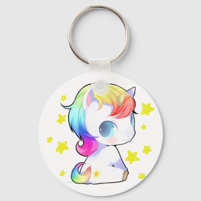 Chaveiro Rainbow Unicorn (Frente)