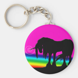 Chaveiro Rainbow Unicorn Party