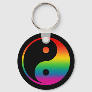 Chaveiro Rainbow Yin Yang
