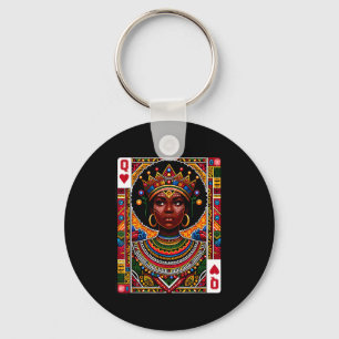 Chaveiro rainha africana cartão melanina orgulho negro blm