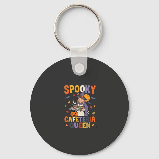 Chaveiro Rainha da Cantina de Halloween (Frente)
