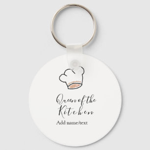 Chaveiro Rainha da cozinha chef cozinhando adicionar nome c