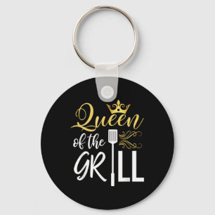 Chaveiro Rainha Da Grelha Engraçada Churrasco-Chef Mulheres