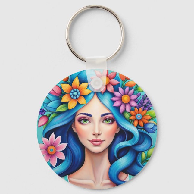 Chaveiro Rainha das flores (Frente)