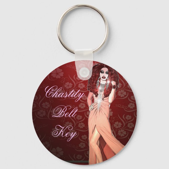 Chaveiro Rainha de Arrasto Engraçado Personalizada (Frente)