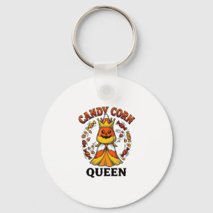 Chaveiro Rainha do Candy Corn Camisa Vintage de Doces de Ha