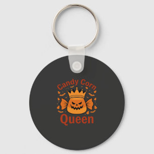 Chaveiro Rainha do Candy Corn Coroa de Halloween Morcegos_1