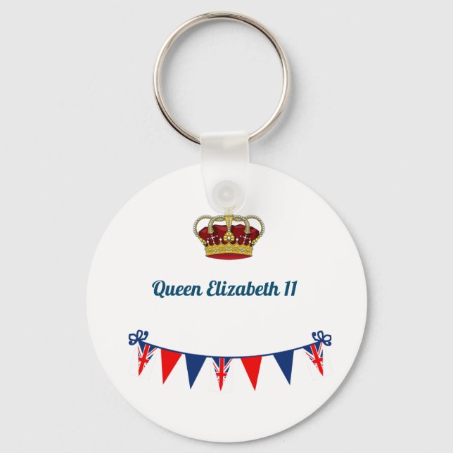 Chaveiro Rainha Elizabeth 11 (Frente)