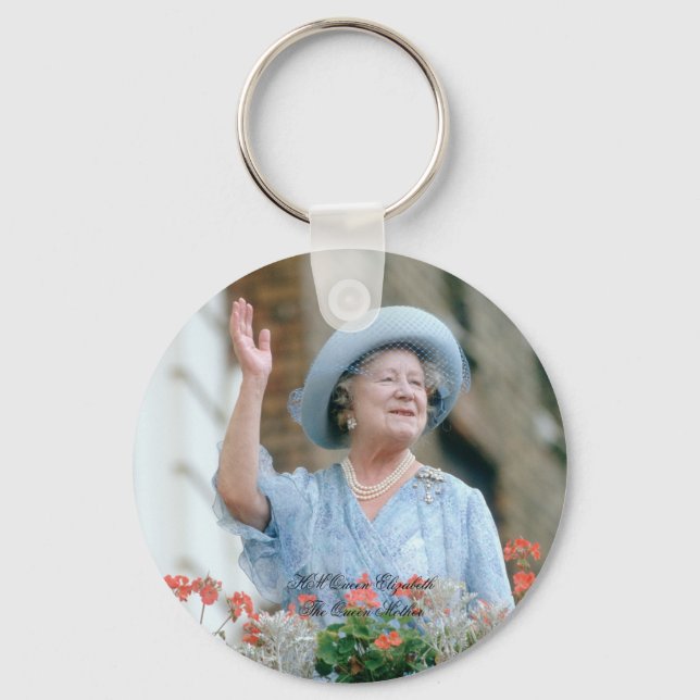 Chaveiro Rainha Elizabeth, Rainha Mãe 1985 (Frente)