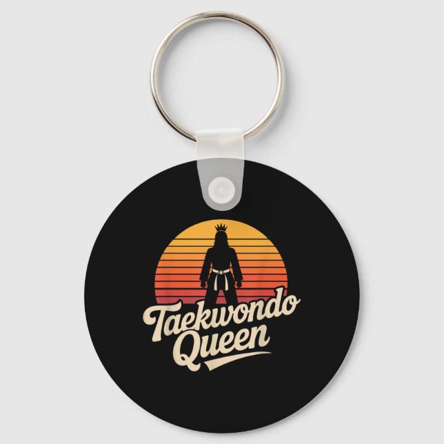 Chaveiro Rainha Engraçada do Taekwondo (Frente)