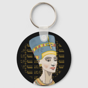Chaveiro Rainha Nefertiti com Cartouche