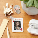 Chaveiro Rainha Personalizada de Corações<br><div class="desc">Chaveiro da Rainha dos Corações Novidade Modelo fotográfico - Um toque-chave moderno personalizado adiciona a sua própria fotografia e texto - Dentes-chave de Corrente de Ricaso - Personalizado com as suas próprias fotografias e texto personalizado - Destaca-se um design único e moderno - O impressão de alta qualidade dá vida...</div>