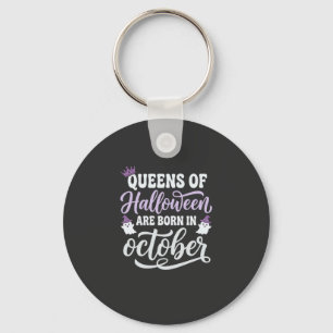 Chaveiro Rainhas do Halloween Nascidas em Outubro Aniversár