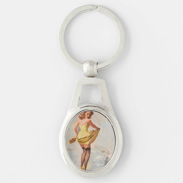 Chaveiro Rainy Day Pin-Up Girl (Frente)