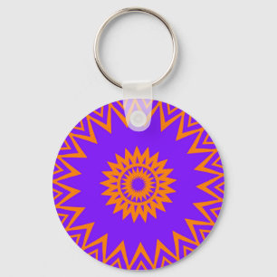 Chaveiro Raios de Sol Púrpura e Laranja