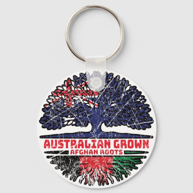 Chaveiro Raízes de Árvore Australiana Afegã (Frente)