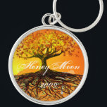 Chaveiro Raízes do Amor<br><div class="desc">Chaveiro para o carro da lua de mel da recepção. Convites para Casamento em Árvore para a planície do leito do rio Boho Boho bohemian Lover. Árvore de Amor Vermelho com Aves 5 x 7 Convite para Casamento com Sujeiras e Corações - Veja Mais Árvores Whimsical por Sandra - veja...</div>