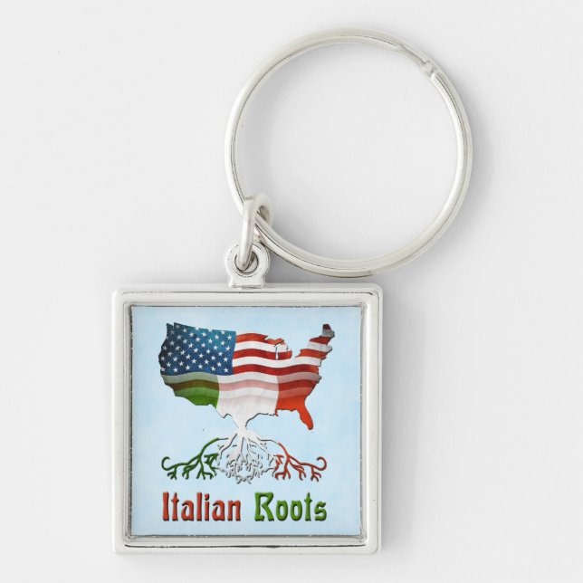 Chaveiro Raízes italianas Americanas (Frente)
