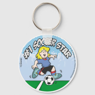 Chaveiro Rapariga das Estrelas do Futebol