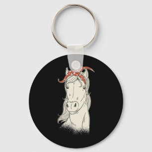 Chaveiro Rapariga de Cavalo-de-Cavalo Andando e Mulheres