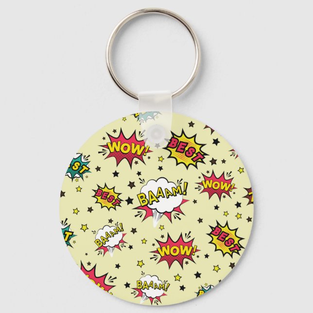 Chaveiro Raparigas Meninos Vintage Patch Art (Frente)