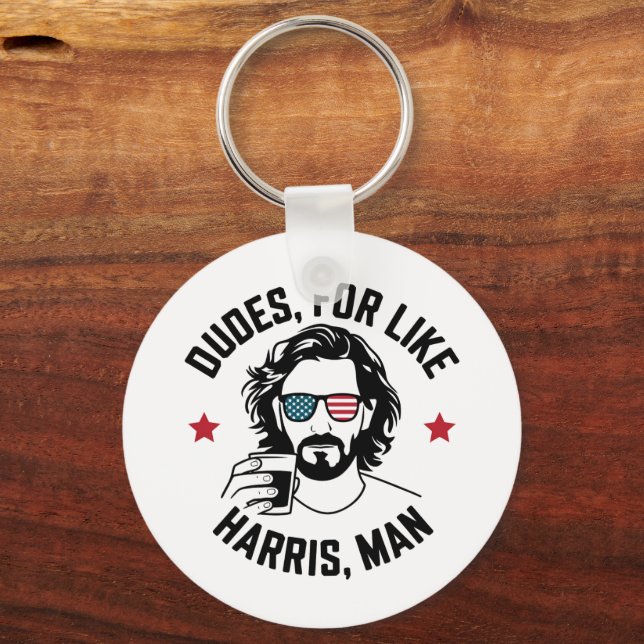 Chaveiro Rapazes Para Harris Homem Brancos Para Harris  (Frente)