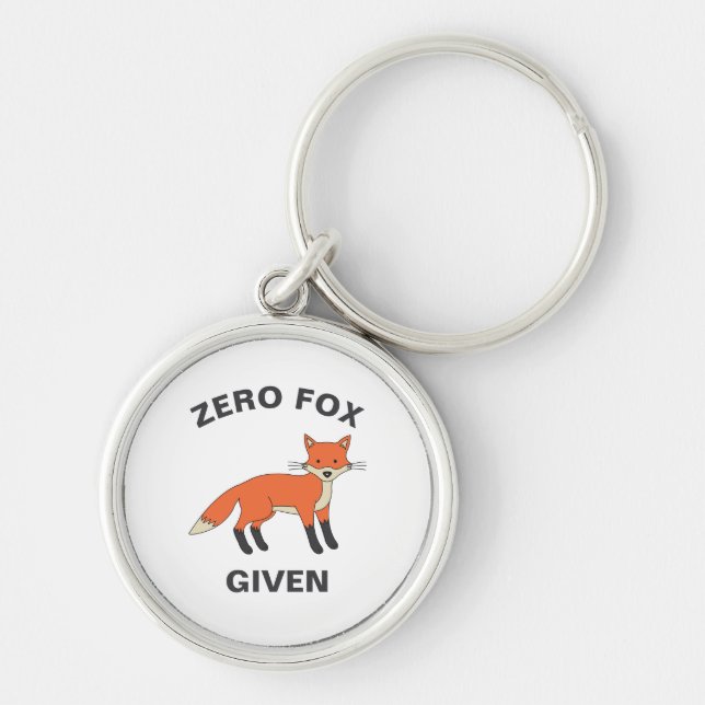 Chaveiro Raposa Zero Dada Engraçada Animais Selvagens De Sa (Frente)