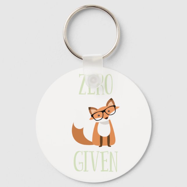 Chaveiro Raposa Zero Dada Fox Animal Engraçada (Frente)