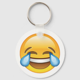 Chaveiro Rasgos de grito de riso do emoji da alegria