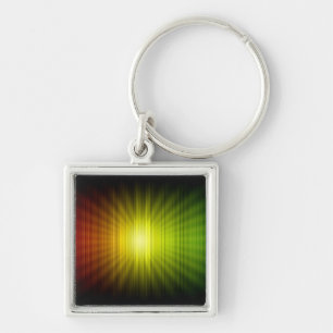 Chaveiro Rasta colore o ouro vermelho e o verde