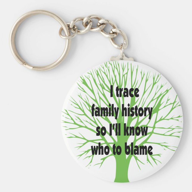 Chaveiro Rastreio História Familiar (Frente)