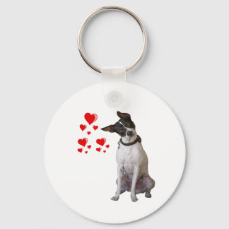 Chaveiro Rat Terrier Chave de Amor