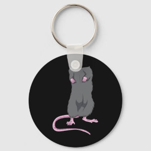 Chaveiro Rato de Halloween Rat Corpo Fácil De Mouse Diverti