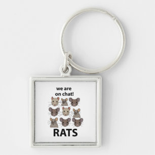 Chaveiro Ratos Animal Nós Estamos No Chat Ratos Engraçados