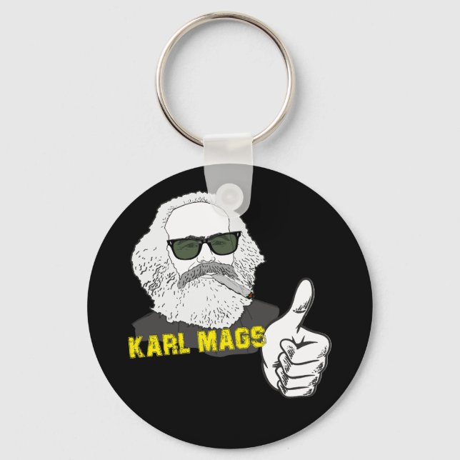 Chaveiro Rauchender Karl Mags mit Sonnenbrilhle (Frente)