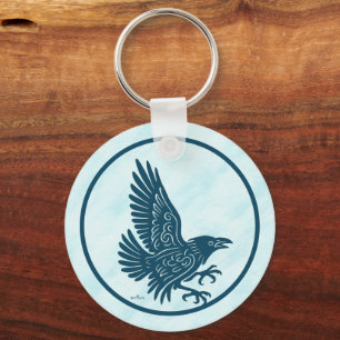 Chaveiro Raven azul dançante