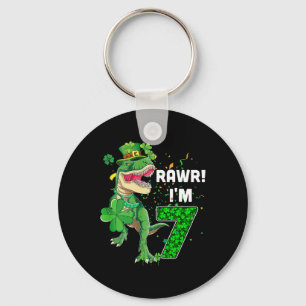 Chaveiro Rawr eu tenho 7 anos de idade 2015 T Rex Dinossaur