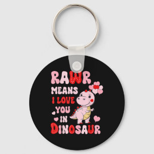 Chaveiro Rawr Quer Dizer Que Te Amo Em Namorados De Dinossa