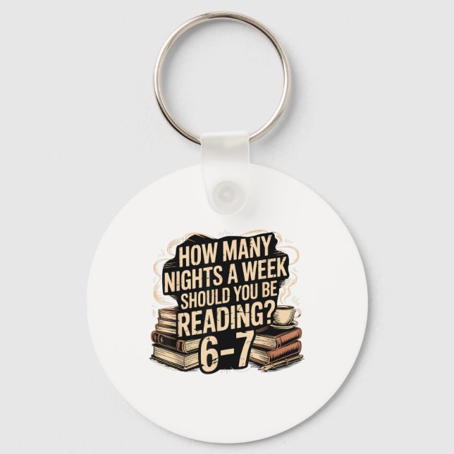 Chaveiro Reading 67 Meme English Teacher Funny 67 Librarian (Frente)