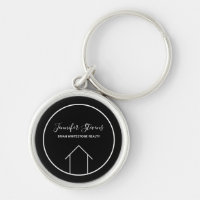 Real Estate Company Moderna Black White Personaliz