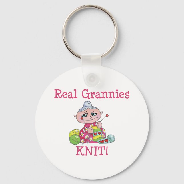 Chaveiro Real Grannies KNIT! (Frente)