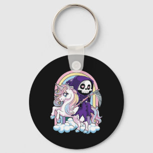 Chaveiro Reaper Ridi Gótico Cute Halloween Grim Reaper Kawa
