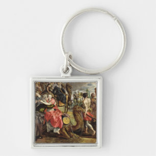Chaveiro Rebecca que oferece o adeus a sua família, c.1562