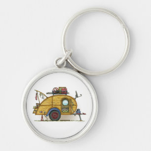Chaveiro Reboque bonito do viagem do campista da lágrima d