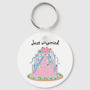 Chaveiro Recem casados De Bolo De Casamento