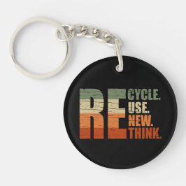 Chaveiro Reciclar reduzir reutilização repensar