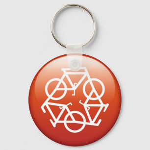 Chaveiro Reciclar Vermelho por Petr Kratochvil