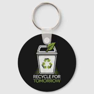 Chaveiro Recicle Para o Amanhã Reciclagem Amante da Naturez