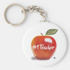 Chaveiro Red Apple Illustration No 1 Professora